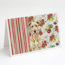 Load image into Gallery viewer, Wheaten Irish Wolfhound Vegetables Greeting Cards Pack of 8