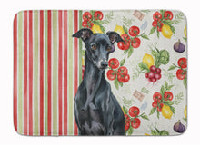 Load image into Gallery viewer, Black Italian Greyhound Vegetables Memory Foam Kitchen Mat