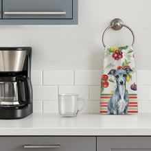 Load image into Gallery viewer, Blue Italian Greyhound Vegetables Kitchen Towel