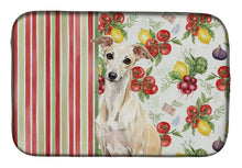 Load image into Gallery viewer, Cream Italian Greyhound Vegetables Dish Drying Mat