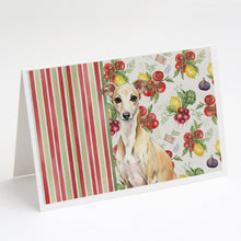 Load image into Gallery viewer, Fawn Italian Greyhound Vegetables Greeting Cards Pack of 8