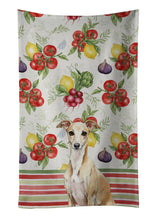 Load image into Gallery viewer, Fawn Italian Greyhound Vegetables Kitchen Towel