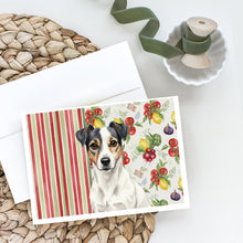Load image into Gallery viewer, White and Black Jack Russell Terrier Vegetables Greeting Cards Pack of 8