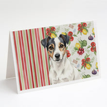 Load image into Gallery viewer, White and Black Jack Russell Terrier Vegetables Greeting Cards Pack of 8
