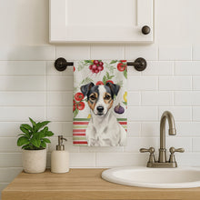 Load image into Gallery viewer, White and Black Jack Russell Terrier Vegetables Kitchen Towel