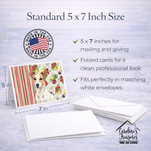 Load image into Gallery viewer, White and Tan Jack Russell Terrier Vegetables Greeting Cards Pack of 8
