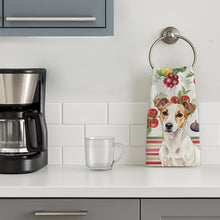 Load image into Gallery viewer, White and Tan Jack Russell Terrier Vegetables Kitchen Towel