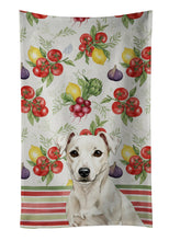 Load image into Gallery viewer, White Jack Russell Terrier Vegetables Kitchen Towel