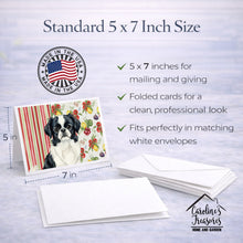 Load image into Gallery viewer, Black and White Japanese Chin Vegetables Greeting Cards Pack of 8