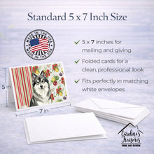 Load image into Gallery viewer, Keeshond Vegetables Greeting Cards Pack of 8
