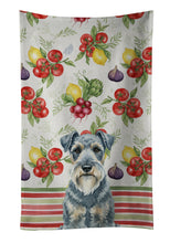 Load image into Gallery viewer, Kerry Blue Terrier Vegetables Kitchen Towel