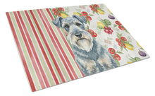 Load image into Gallery viewer, Kerry Blue Terrier Vegetables Glass Cutting Board