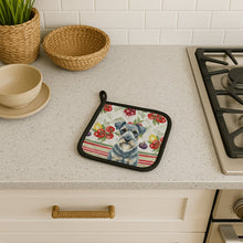Load image into Gallery viewer, Kerry Blue Terrier Vegetables Pair of Pot Holders