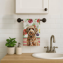 Load image into Gallery viewer, Chocolate Labradoodle Vegetables Kitchen Towel
