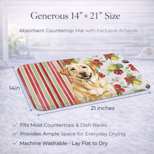 Load image into Gallery viewer, Yellow Labrador Retriever Vegetables Dish Drying Mat