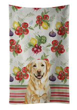 Load image into Gallery viewer, Yellow Labrador Retriever Vegetables Kitchen Towel