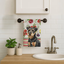Load image into Gallery viewer, Black and Tan Lakeland Terrier Vegetables Kitchen Towel