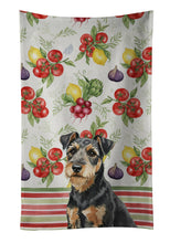 Load image into Gallery viewer, Black and Tan Lakeland Terrier Vegetables Kitchen Towel