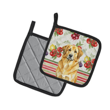 Load image into Gallery viewer, Lion Yellow Leonberger Vegetables Pair of Pot Holders
