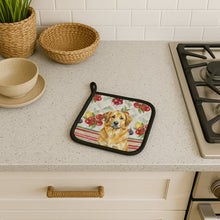 Load image into Gallery viewer, Lion Yellow Leonberger Vegetables Pair of Pot Holders