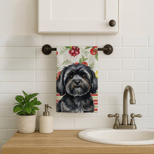 Load image into Gallery viewer, Black Lhasa Apso Vegetables Kitchen Towel