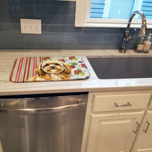 Load image into Gallery viewer, Gold Lhasa Apso Vegetables Dish Drying Mat