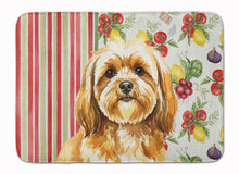 Load image into Gallery viewer, Gold Lhasa Apso Vegetables Memory Foam Kitchen Mat