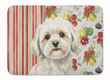 Load image into Gallery viewer, White Lhasa Apso Vegetables Memory Foam Kitchen Mat