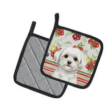 Load image into Gallery viewer, Maltese Vegetables Pair of Pot Holders