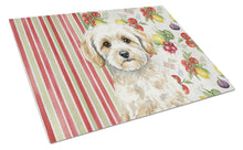 Load image into Gallery viewer, Maltipoo Vegetables Glass Cutting Board