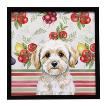 Load image into Gallery viewer, Maltipoo Vegetables Framed Metal Print