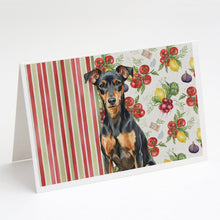 Load image into Gallery viewer, Manchester Terrier Vegetables Greeting Cards Pack of 8
