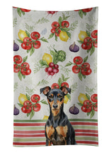Load image into Gallery viewer, Manchester Terrier Vegetables Kitchen Towel