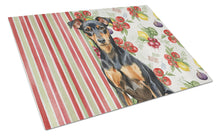 Load image into Gallery viewer, Manchester Terrier Vegetables Glass Cutting Board