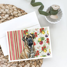 Load image into Gallery viewer, Brindle Mastiff Vegetables Greeting Cards Pack of 8