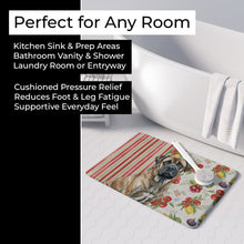 Load image into Gallery viewer, Brindle Mastiff Vegetables Memory Foam Kitchen Mat