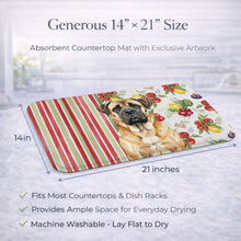 Load image into Gallery viewer, Fawn Mastiff Vegetables Dish Drying Mat