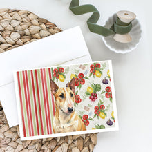 Load image into Gallery viewer, Miniature Bull Terrier Vegetables Greeting Cards Pack of 8