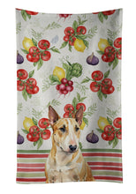 Load image into Gallery viewer, Miniature Bull Terrier Vegetables Kitchen Towel