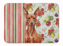 Load image into Gallery viewer, Red Miniature Pinscher Min Pin Vegetables Memory Foam Kitchen Mat