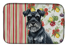 Load image into Gallery viewer, Black Miniature Schnauzer Vegetables Dish Drying Mat