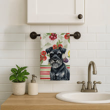 Load image into Gallery viewer, Black Miniature Schnauzer Vegetables Kitchen Towel