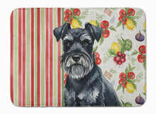 Load image into Gallery viewer, Black Miniature Schnauzer Vegetables Memory Foam Kitchen Mat