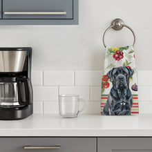 Load image into Gallery viewer, Black Neapolitan Mastiff Vegetables Kitchen Towel