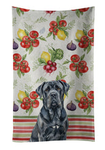 Load image into Gallery viewer, Black Neapolitan Mastiff Vegetables Kitchen Towel
