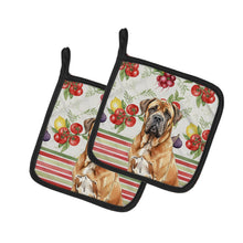 Load image into Gallery viewer, Neapolitan Mastiff Vegetables Pair of Pot Holders