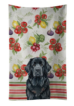Load image into Gallery viewer, Black Newfoundland Vegetables Kitchen Towel