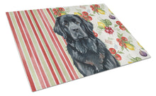 Load image into Gallery viewer, Black Newfoundland Vegetables Glass Cutting Board