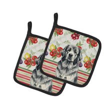 Load image into Gallery viewer, Gray Newfoundland Vegetables Pair of Pot Holders
