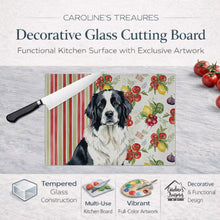 Load image into Gallery viewer, Landseer Newfoundland Vegetables Glass Cutting Board